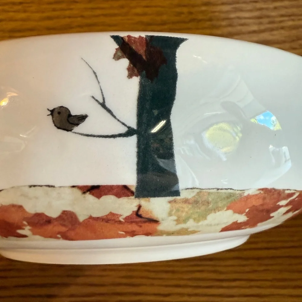 Dogs Dogs Dogs Pier 1 Imports Ironstone Ceramic Bowl Poodle Winer Dog Bull dog